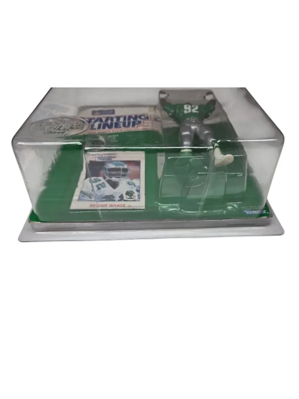 Starting Lineup 1988 Philadelphia Eagles Reggie White Figure Card SEALED Kenner